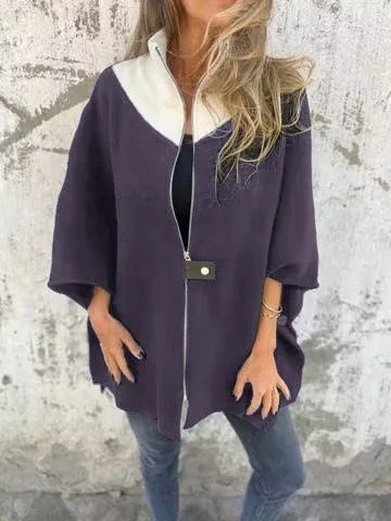 Women's Plain Cloak Thicken Loose Jacket