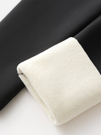 Women Plain Casual Spring/Fall Fleece Ankle Pants Leggings