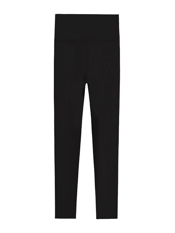Women Plain Casual Spring/Fall Fleece Ankle Pants Leggings