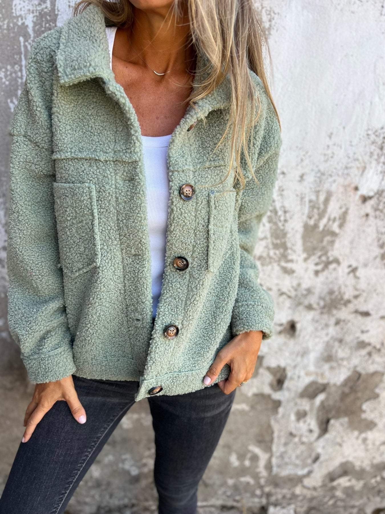 Women's Plain Thicken Loose Jacket