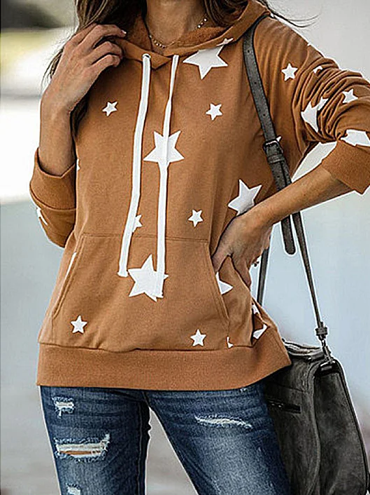 Casual Hoodie Star Sweatshirt