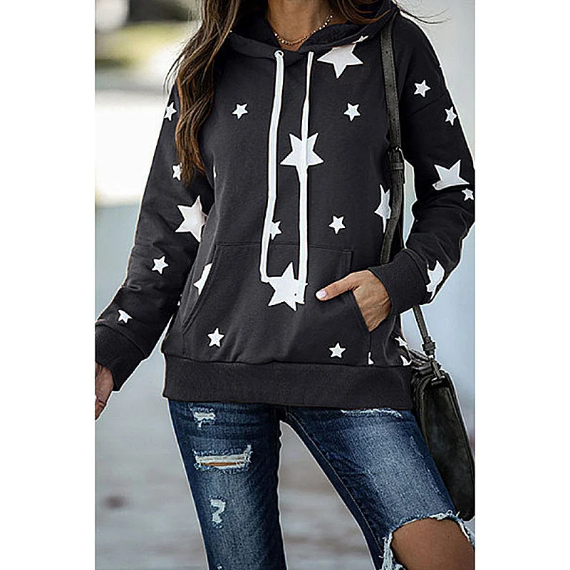 Casual Hoodie Star Sweatshirt