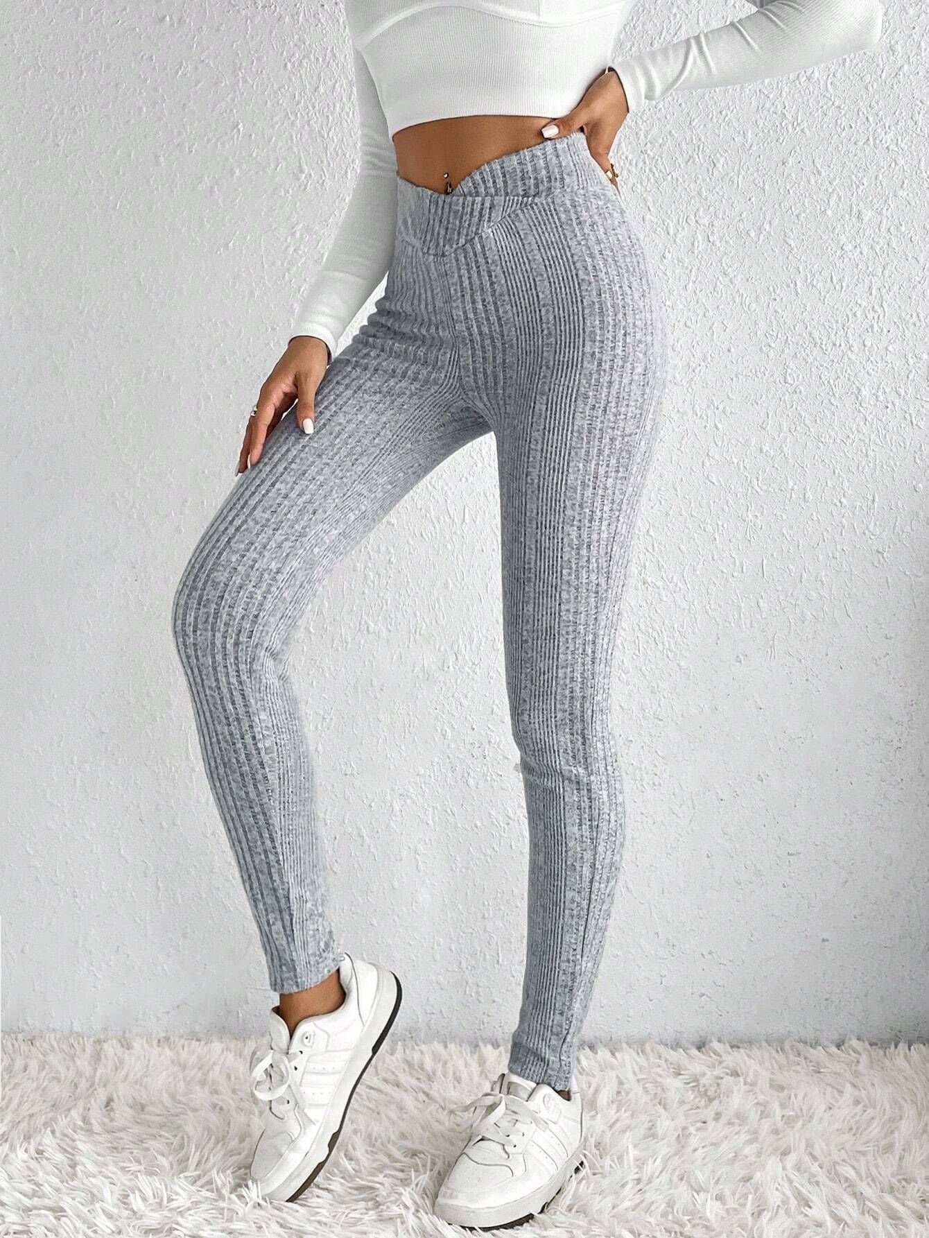 Casual Plain Long Leggings