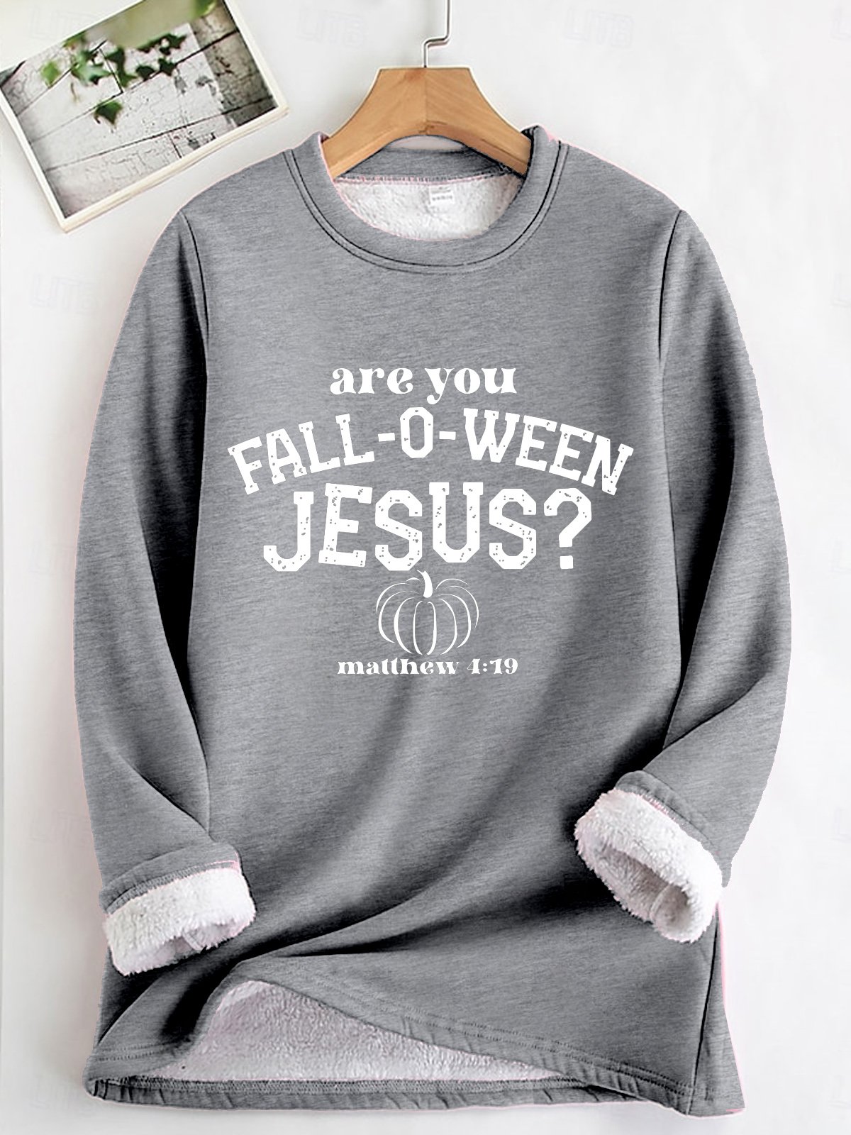 Casual Crew Neck Halloween Sweatshirt Fleece