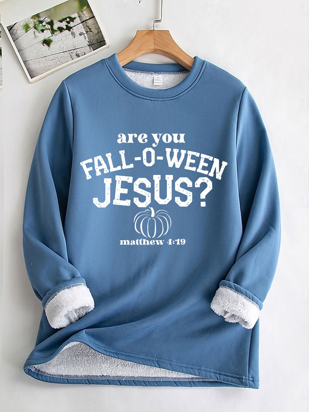 Casual Crew Neck Halloween Sweatshirt Fleece