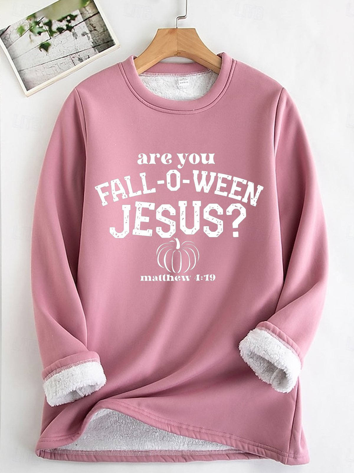 Casual Crew Neck Halloween Sweatshirt Fleece