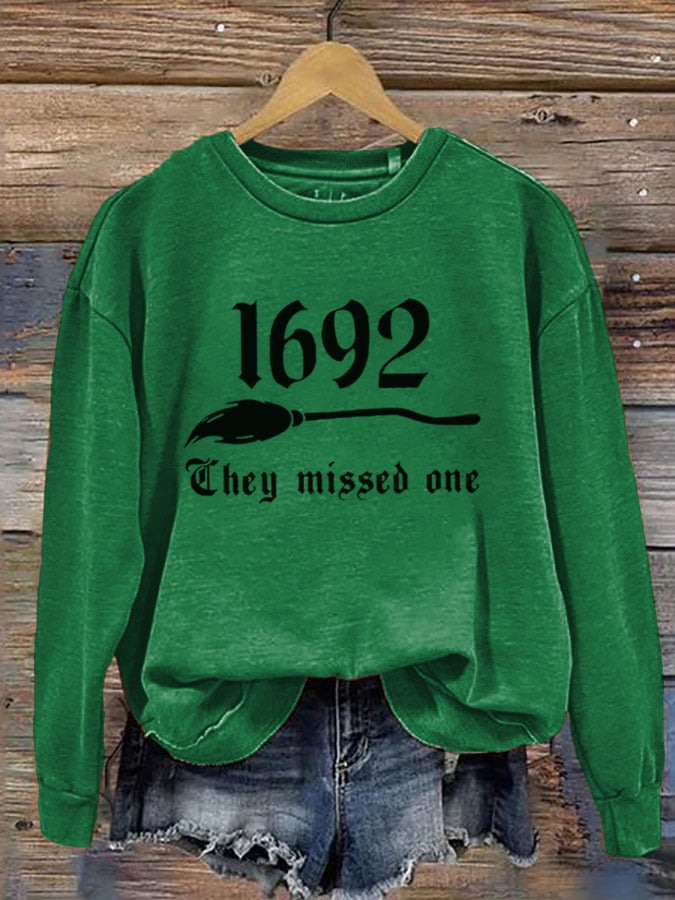 Halloween Casual Crew Neck Text Letters Sweatshirt