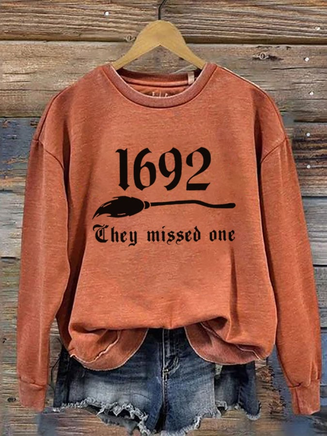 Halloween Casual Crew Neck Text Letters Sweatshirt