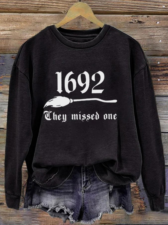 Halloween Casual Crew Neck Text Letters Sweatshirt