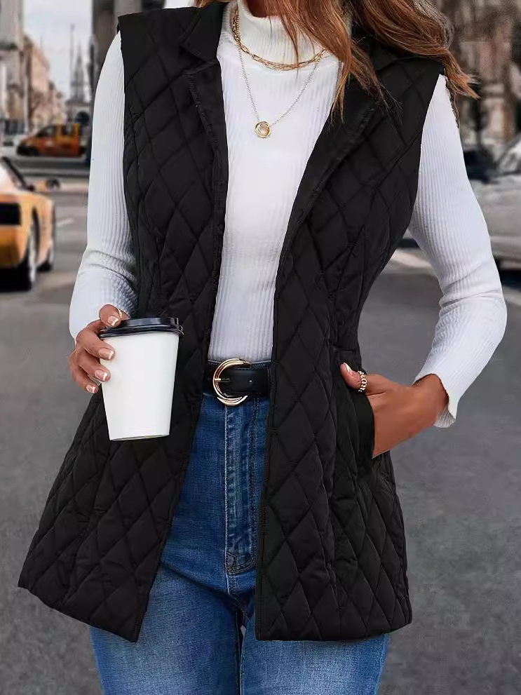 Women's Plain Fleece Loose Vest