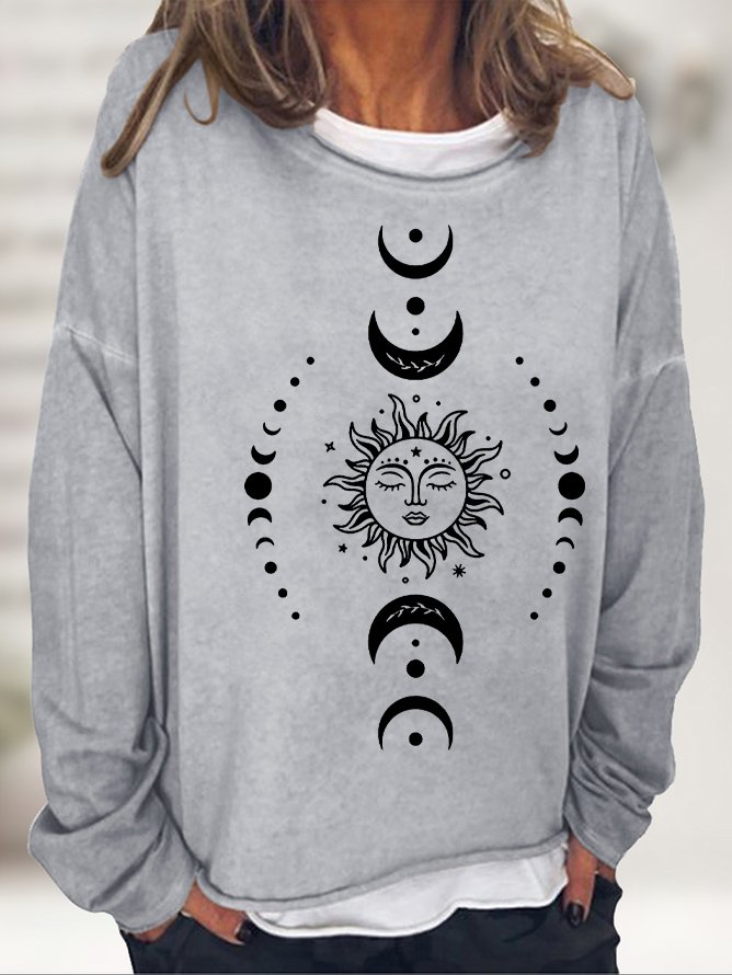 Vintage Crew Neck Sun Sweatshirt