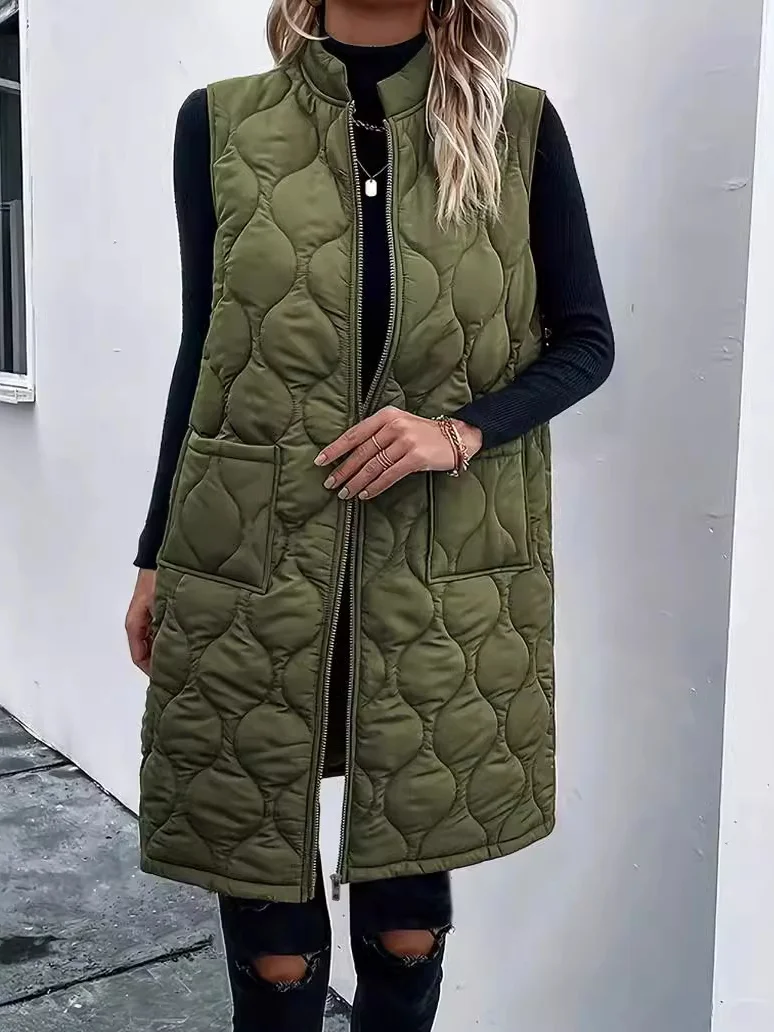 Women's Plain Fleece Loose Vest