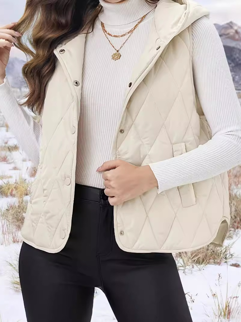 Women's Plain Fleece Loose Vest