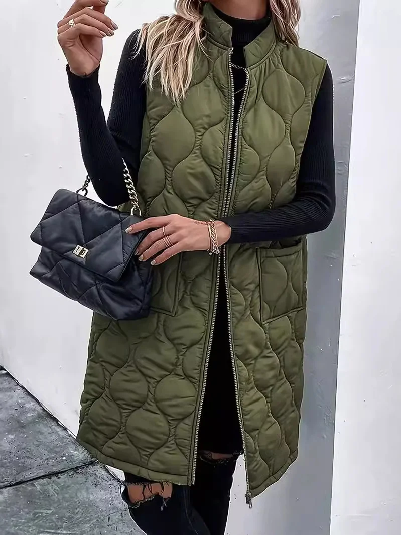 Women's Plain Fleece Loose Vest