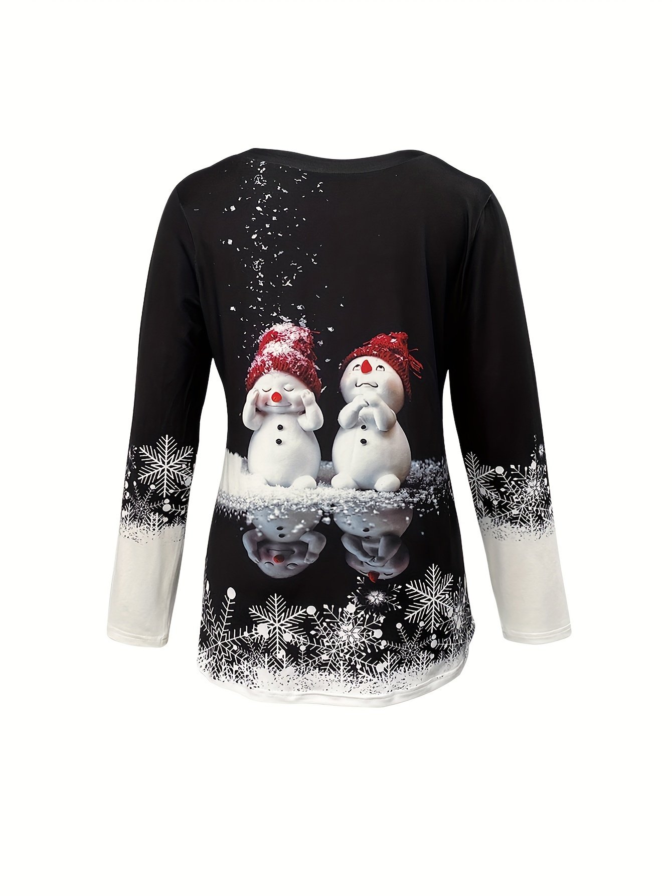 Casual Ombre V Neck Long Sleeve T-shirt