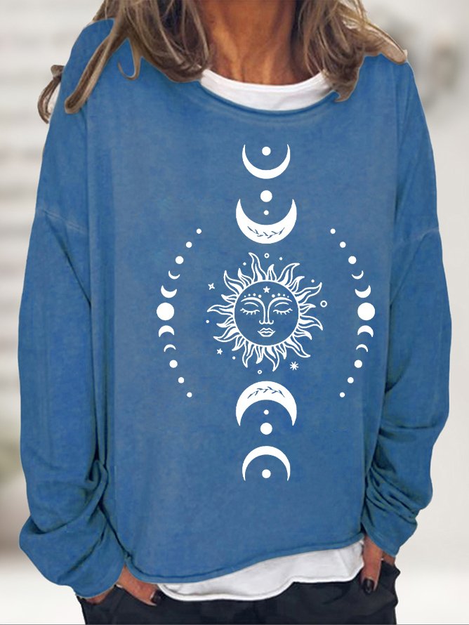 Vintage Crew Neck Sun Sweatshirt