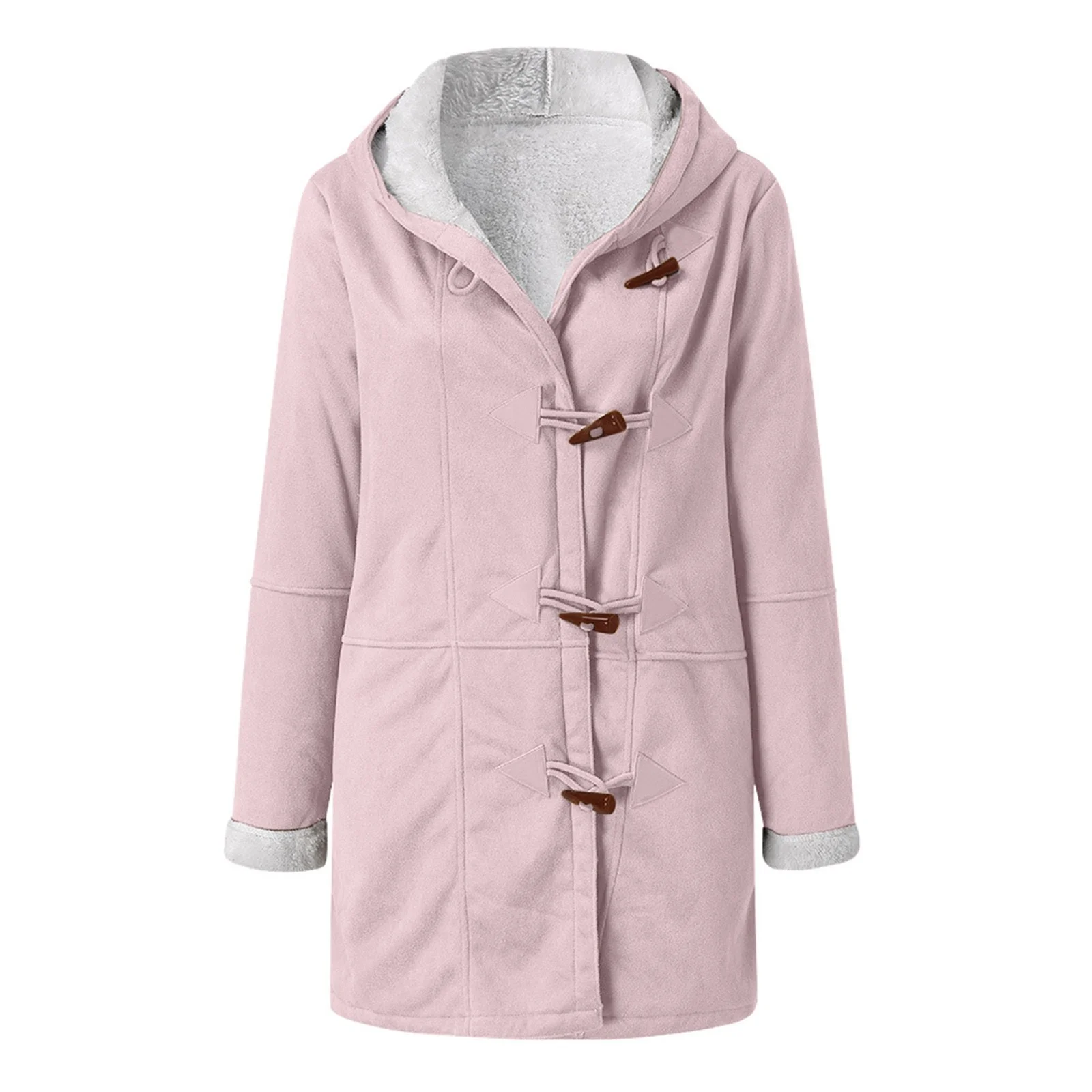 Women's Plain Fleece Loose Jacket