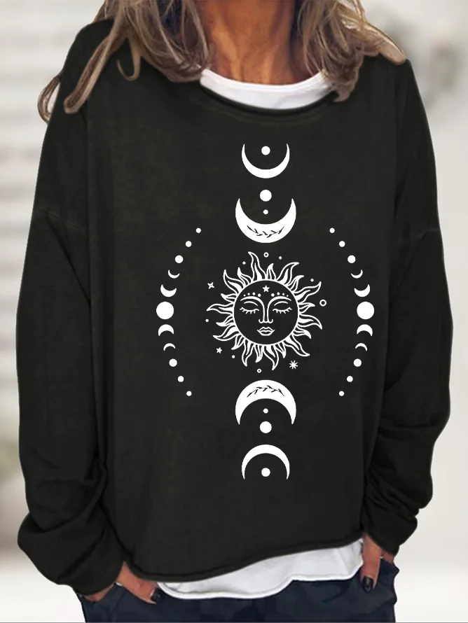 Vintage Crew Neck Sun Sweatshirt