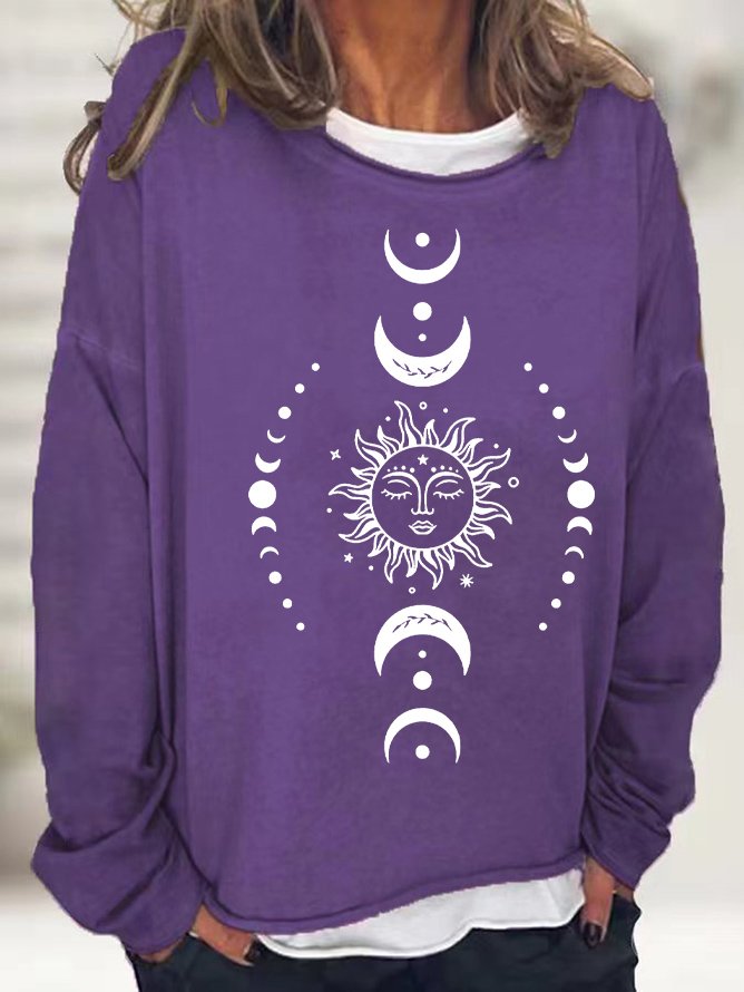 Vintage Crew Neck Sun Sweatshirt