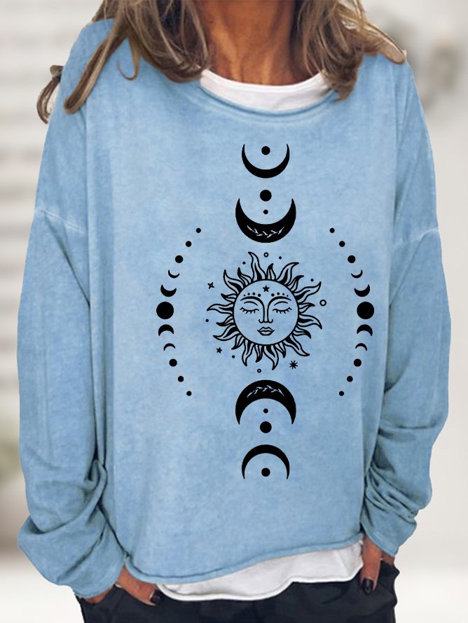 Vintage Crew Neck Sun Sweatshirt