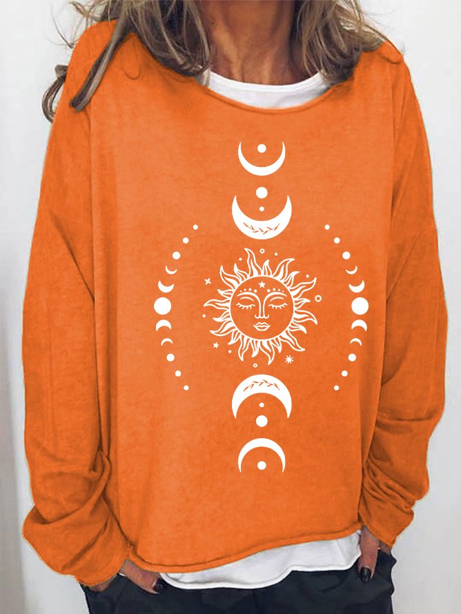 Vintage Crew Neck Sun Sweatshirt