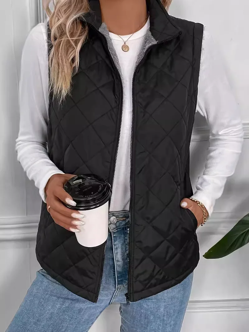 Women's Plain Fleece Loose Vest