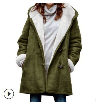 Women's Plain Fleece Loose Jacket