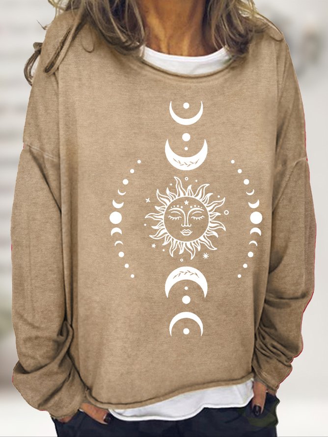 Vintage Crew Neck Sun Sweatshirt