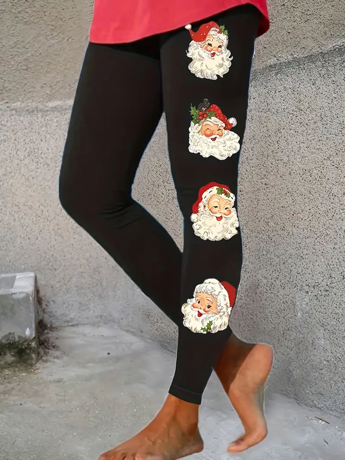 Casual Santa Claus Long Leggings