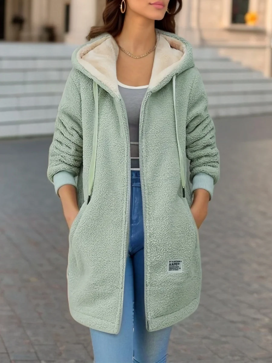 Women's Plain Regular Loose Jacket