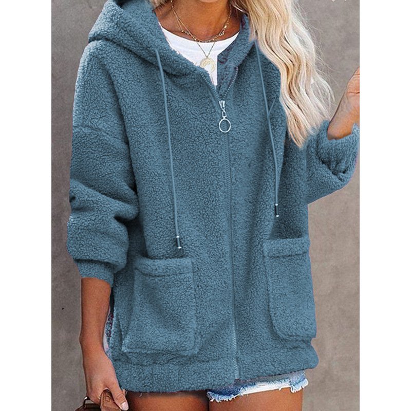 Women's Plain Regular Loose Jacket