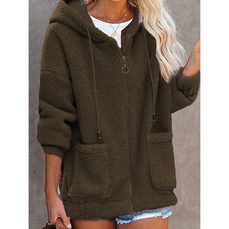 Women's Plain Regular Loose Jacket