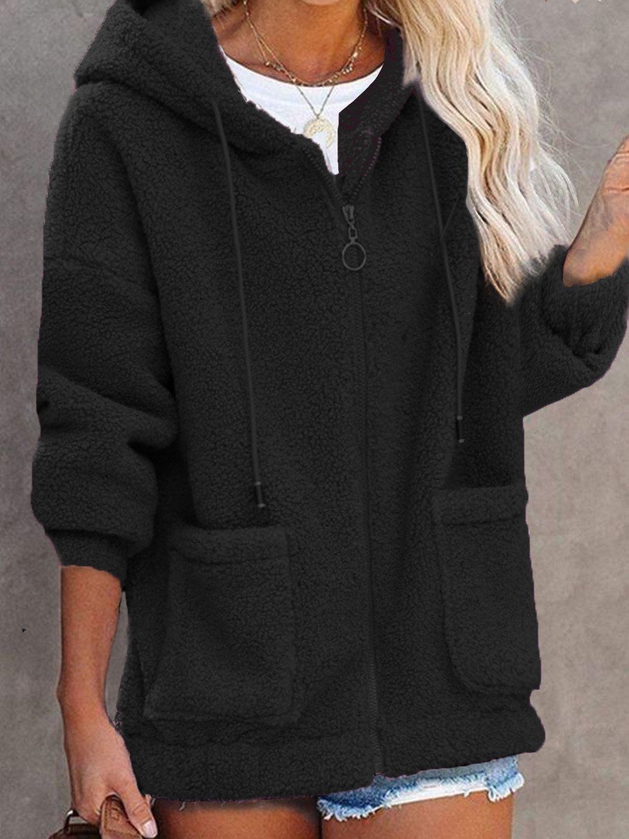 Women's Plain Regular Loose Jacket