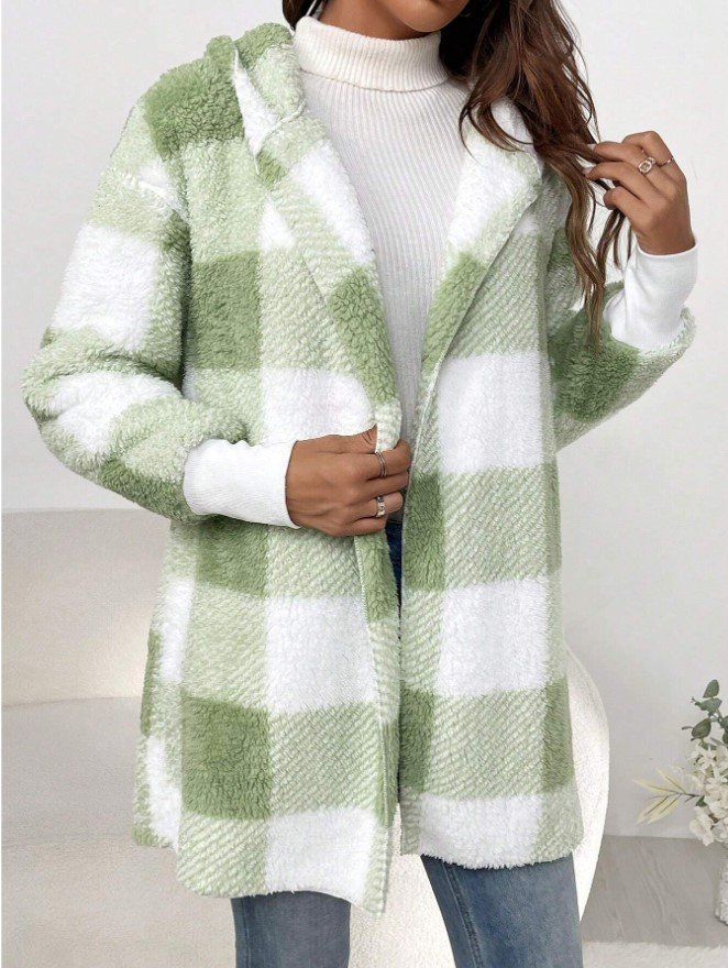 Women's Plaid Regular Loose Jacket