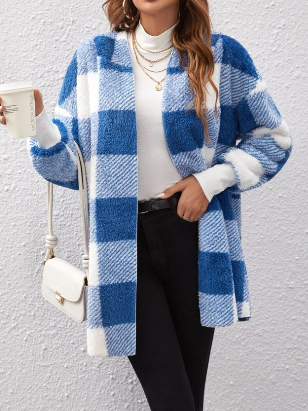 Women's Plaid Regular Loose Jacket