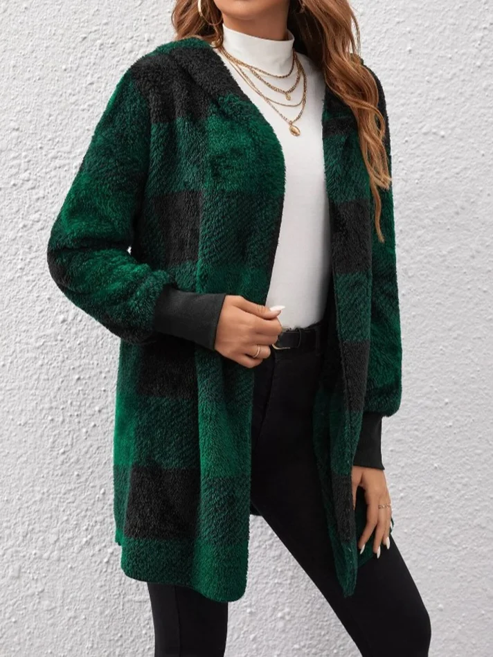 Women's Plaid Regular Loose Jacket