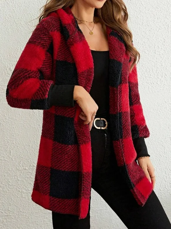 Women's Plaid Regular Loose Jacket