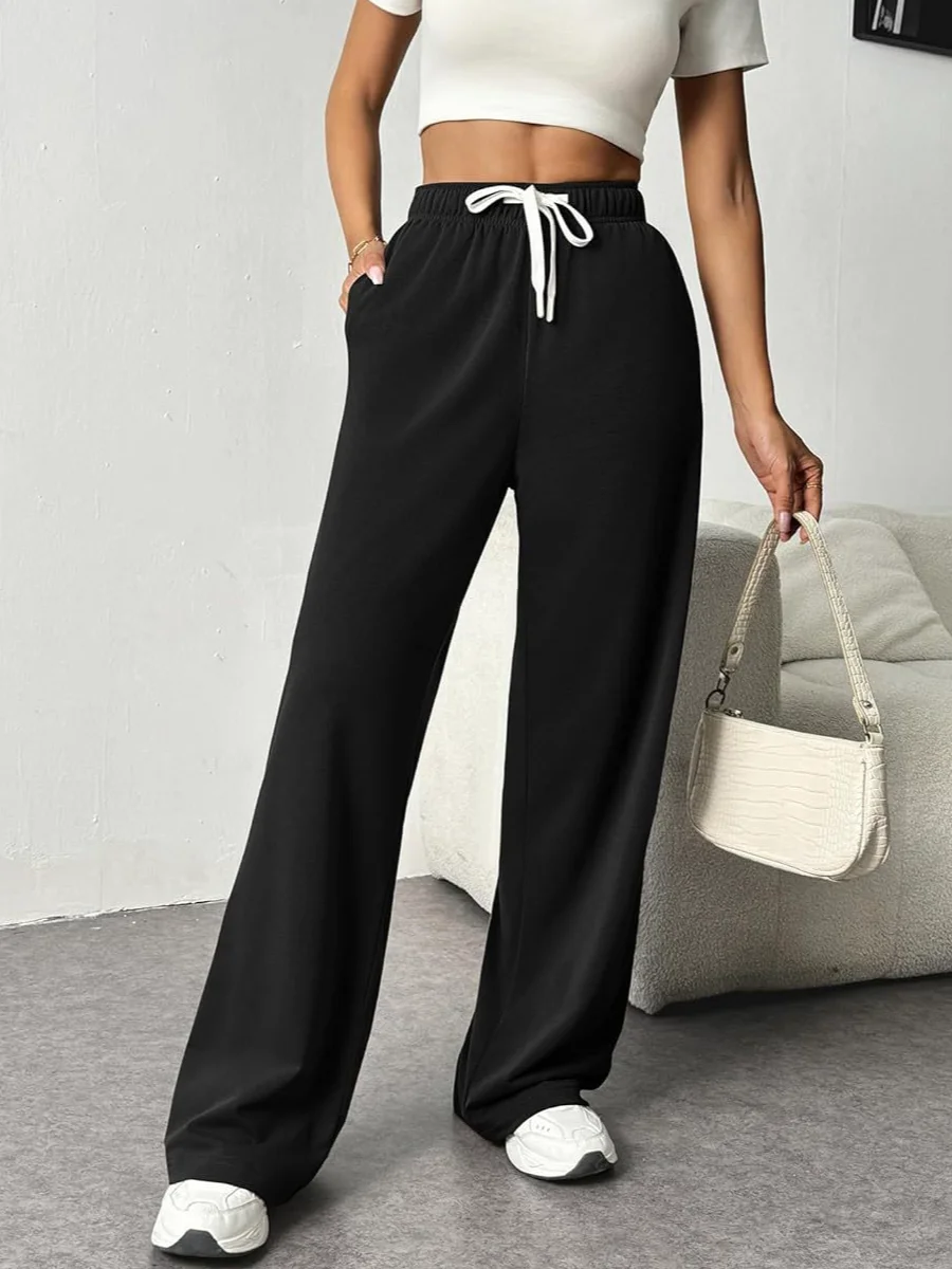 Women Casual Plain Long Pants