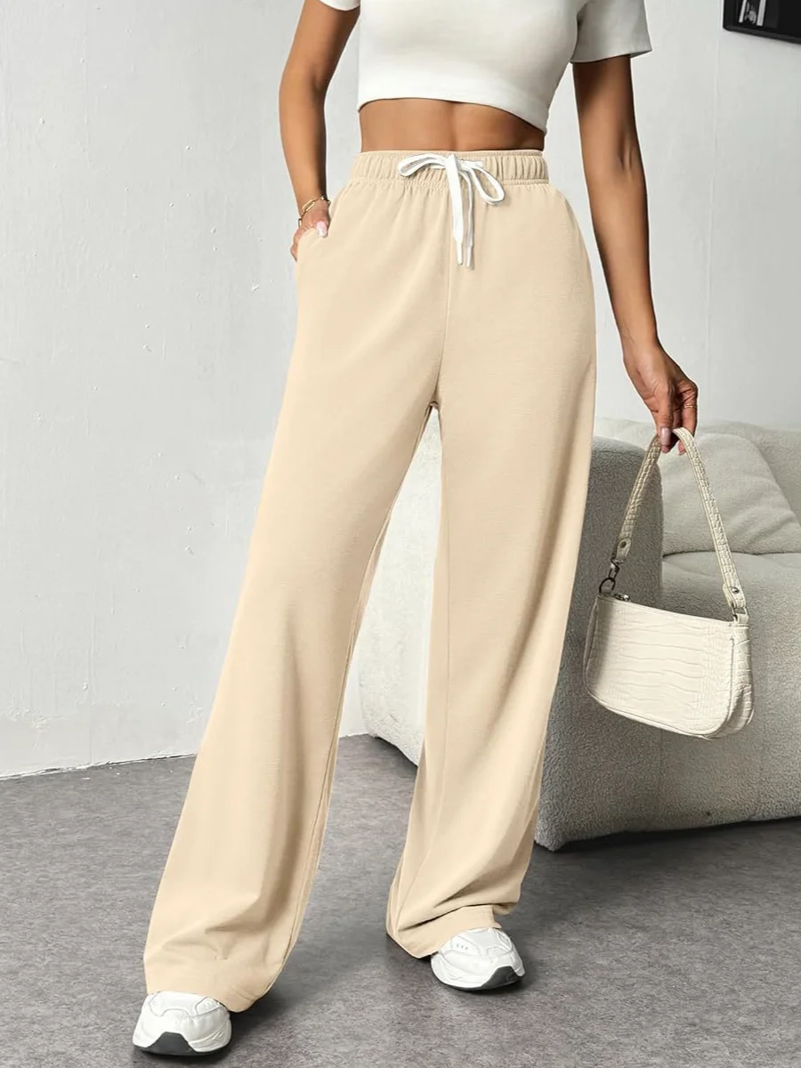 Women Casual Plain Long Pants