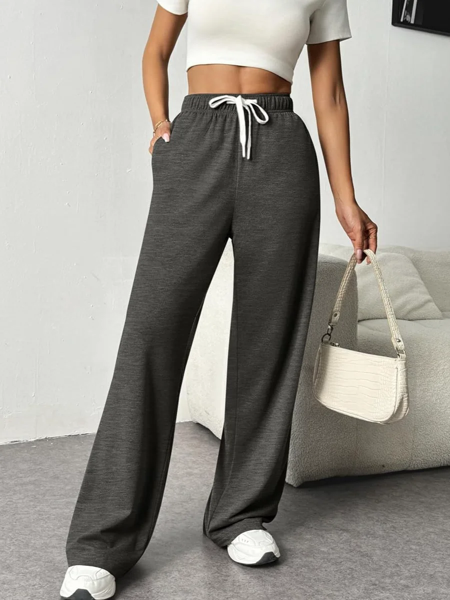 Women Casual Plain Long Pants