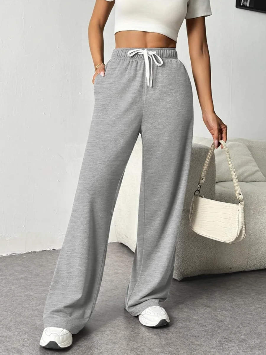 Women Casual Plain Long Pants