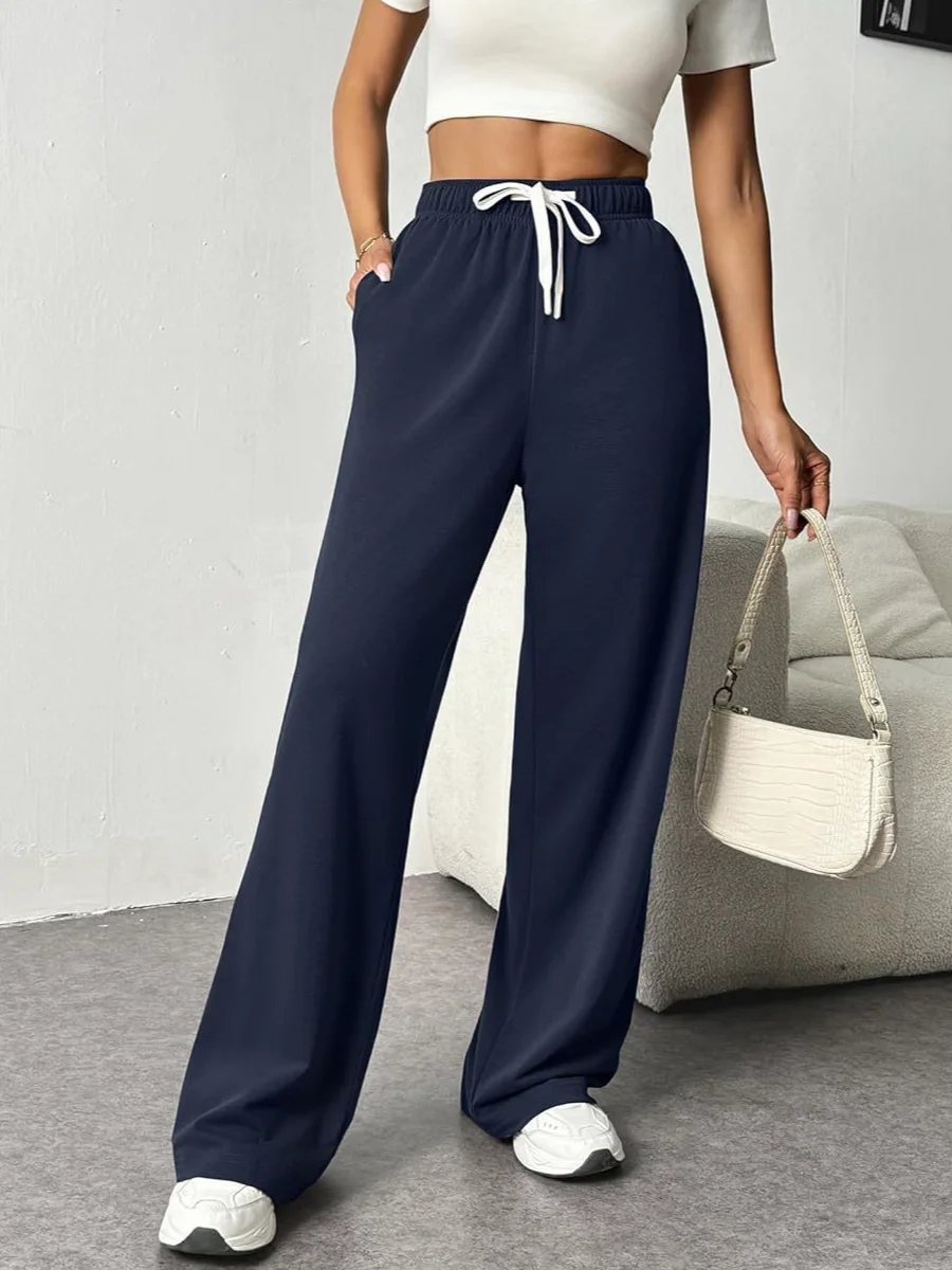 Women Casual Plain Long Pants