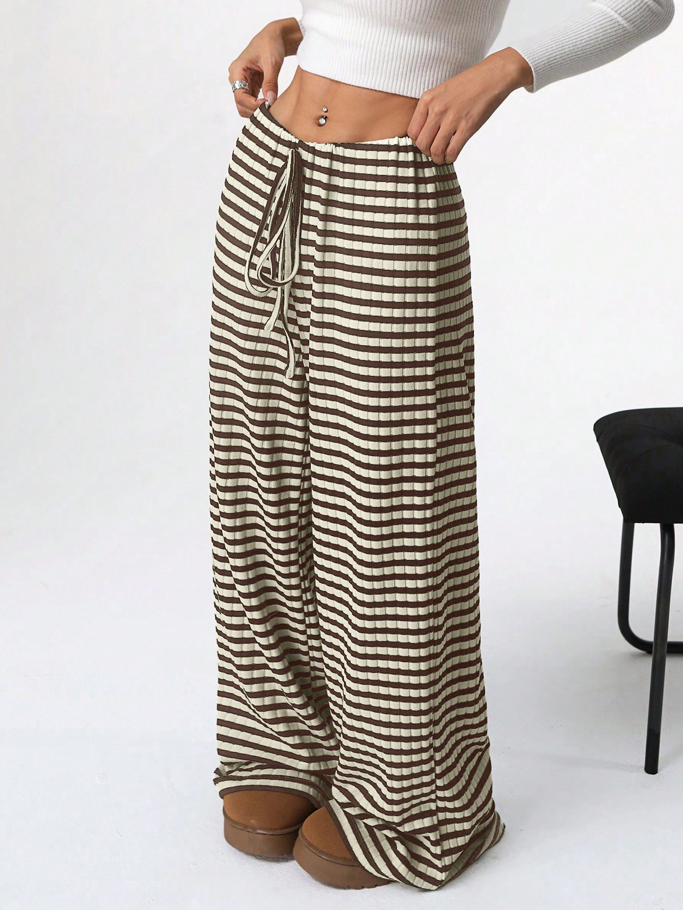 Casual Striped Long Pant