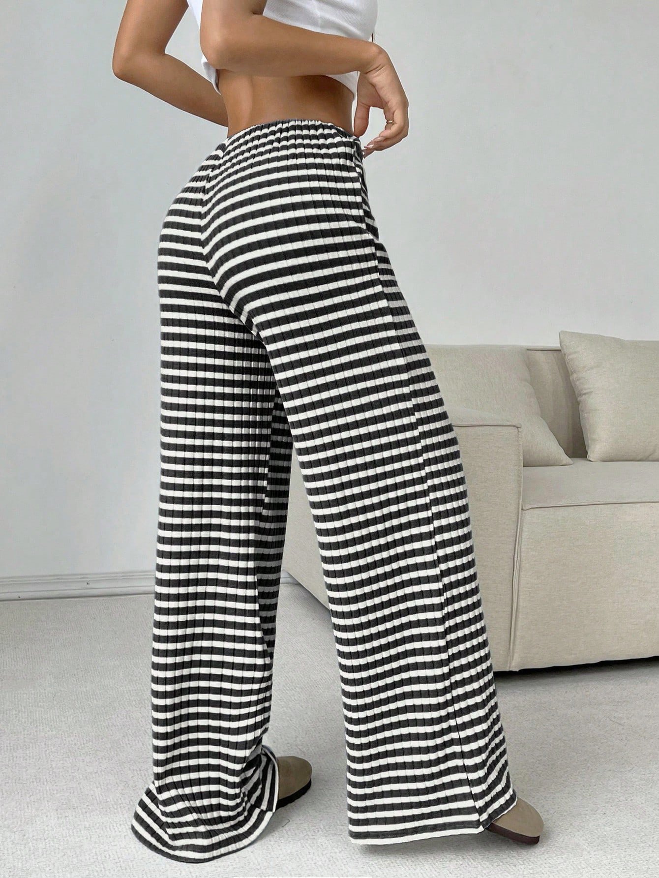 Casual Striped Long Pant