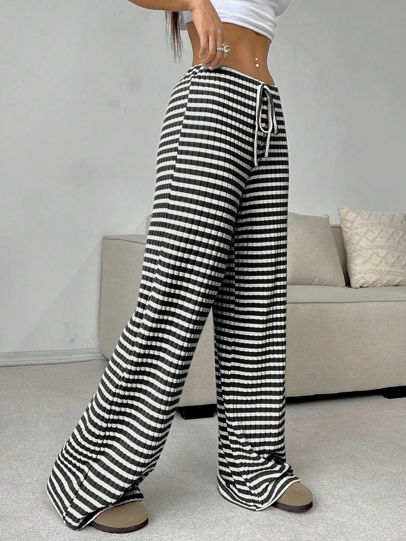 Casual Striped Long Pant