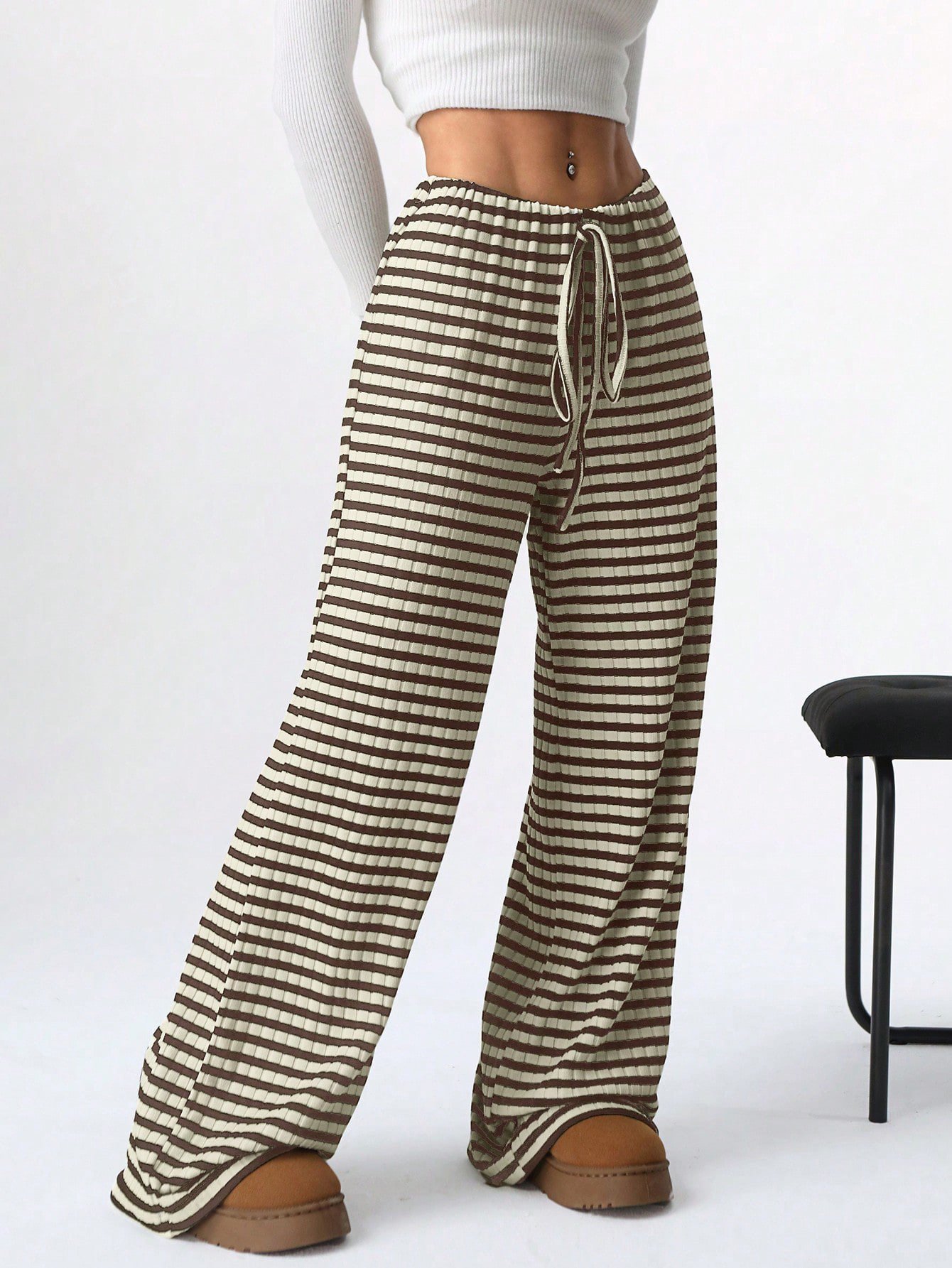 Casual Striped Long Pant