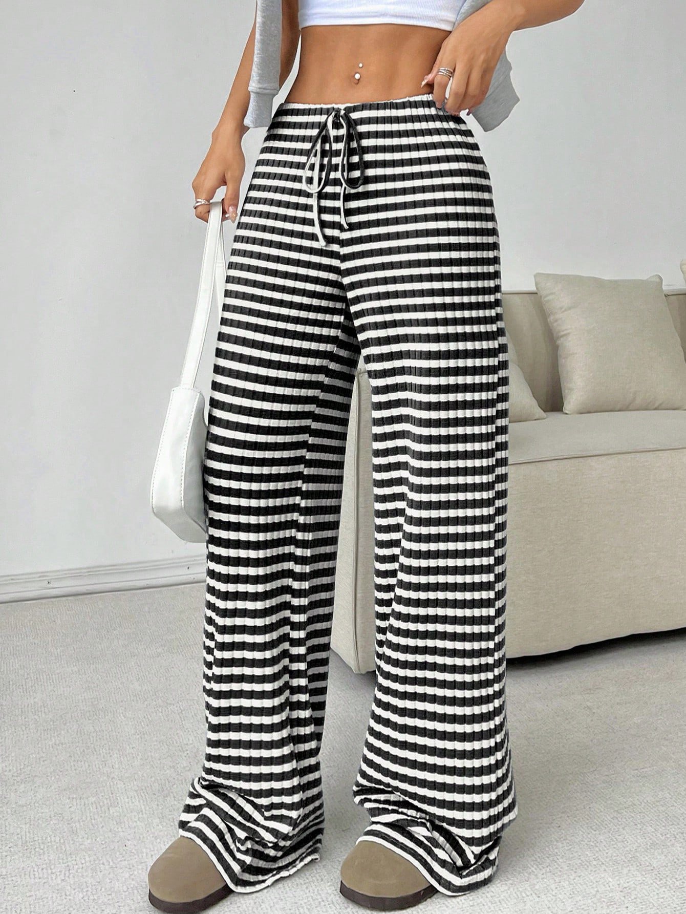 Casual Striped Long Pant