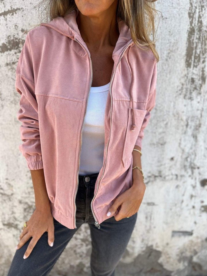 Women's Plain Bomber Jacket Zipper Regular Regular Fit Jacket