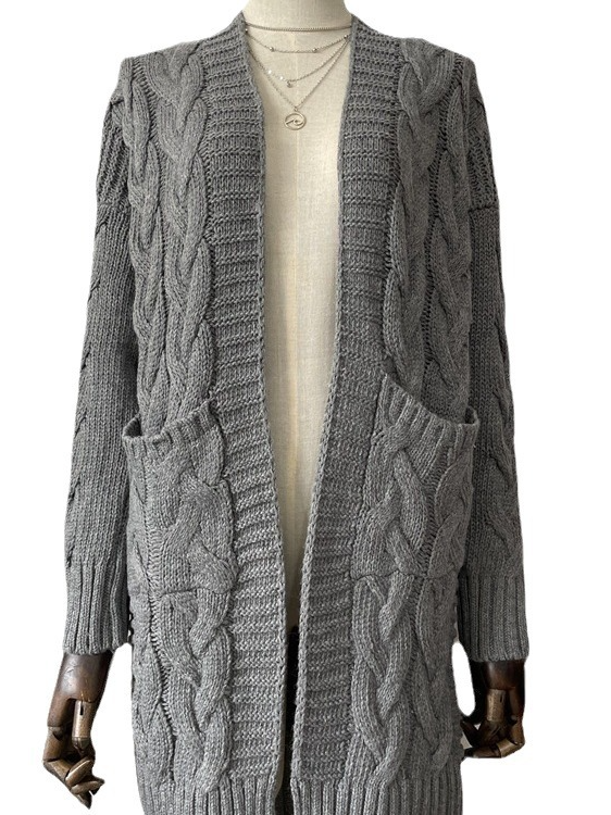 Women Plain Long Sleeve Comfy Casual Cardigan