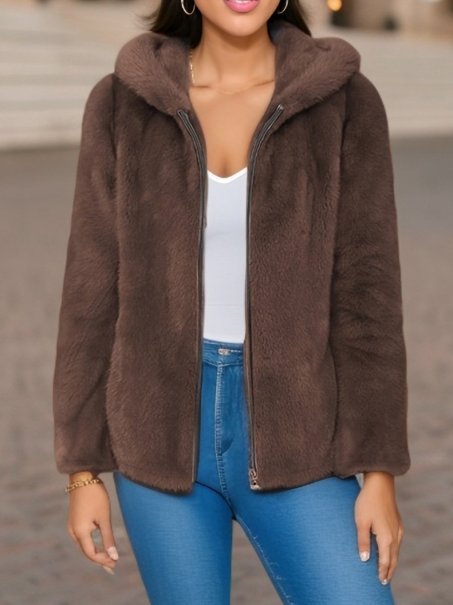 Women's Plain Regular Loose Jacket